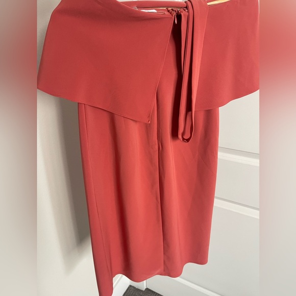 Lover and Friends Violet Midi Dress in Orange Size Small - Picture 5 of 6